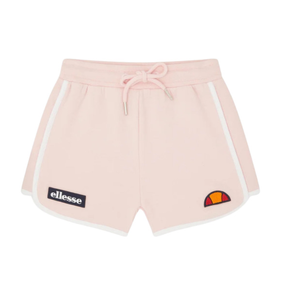 ELLESSE Retro 70s Activewear‎ Shorts Pastel Pink White Trim Drawstring - Picture 1 of 8